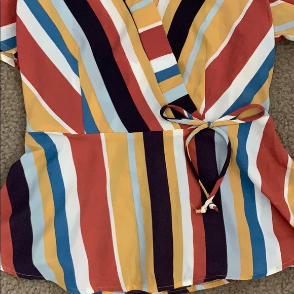 Monteau Striped Blouse - Picture 3 of 5
